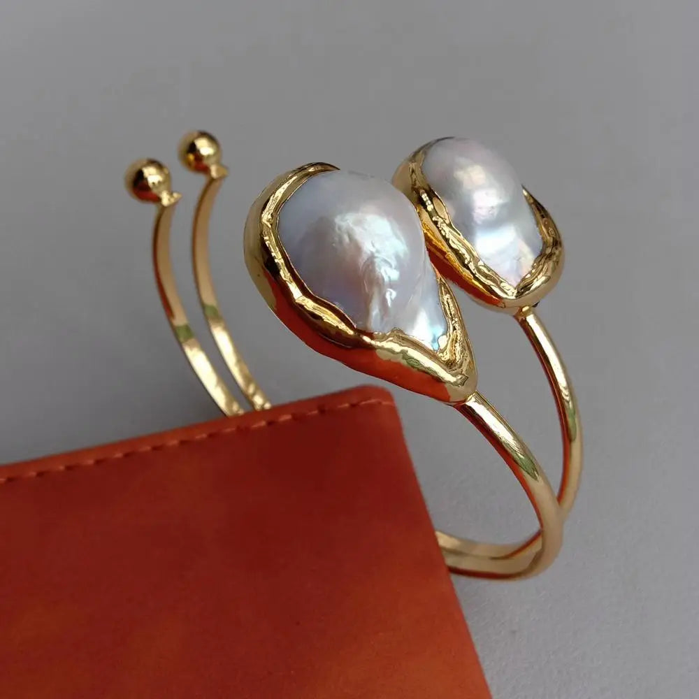 Pearl Gold Plated Bracelet