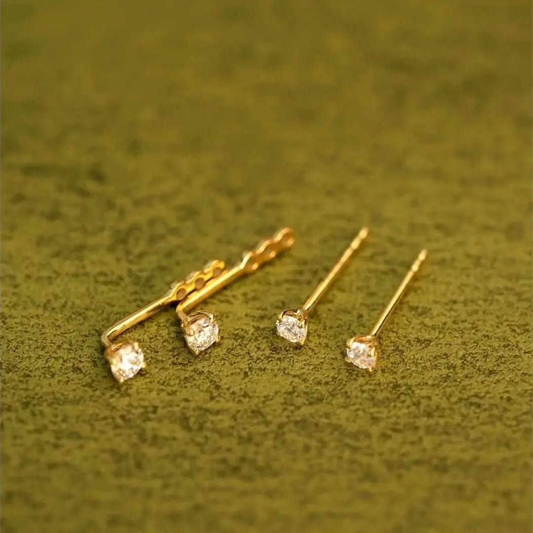 Rhinestone Stud Earrings