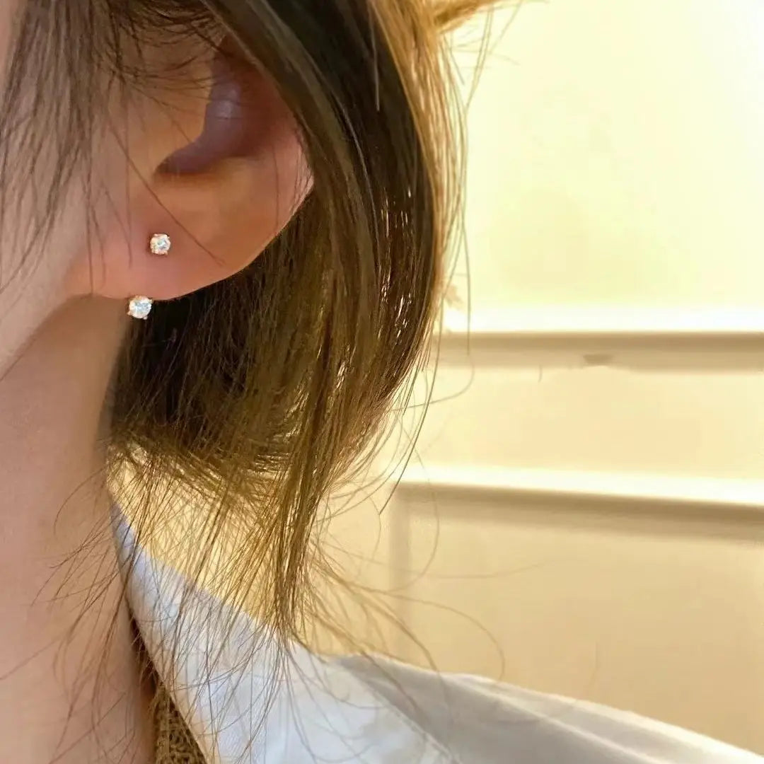 Rhinestone Stud Earrings