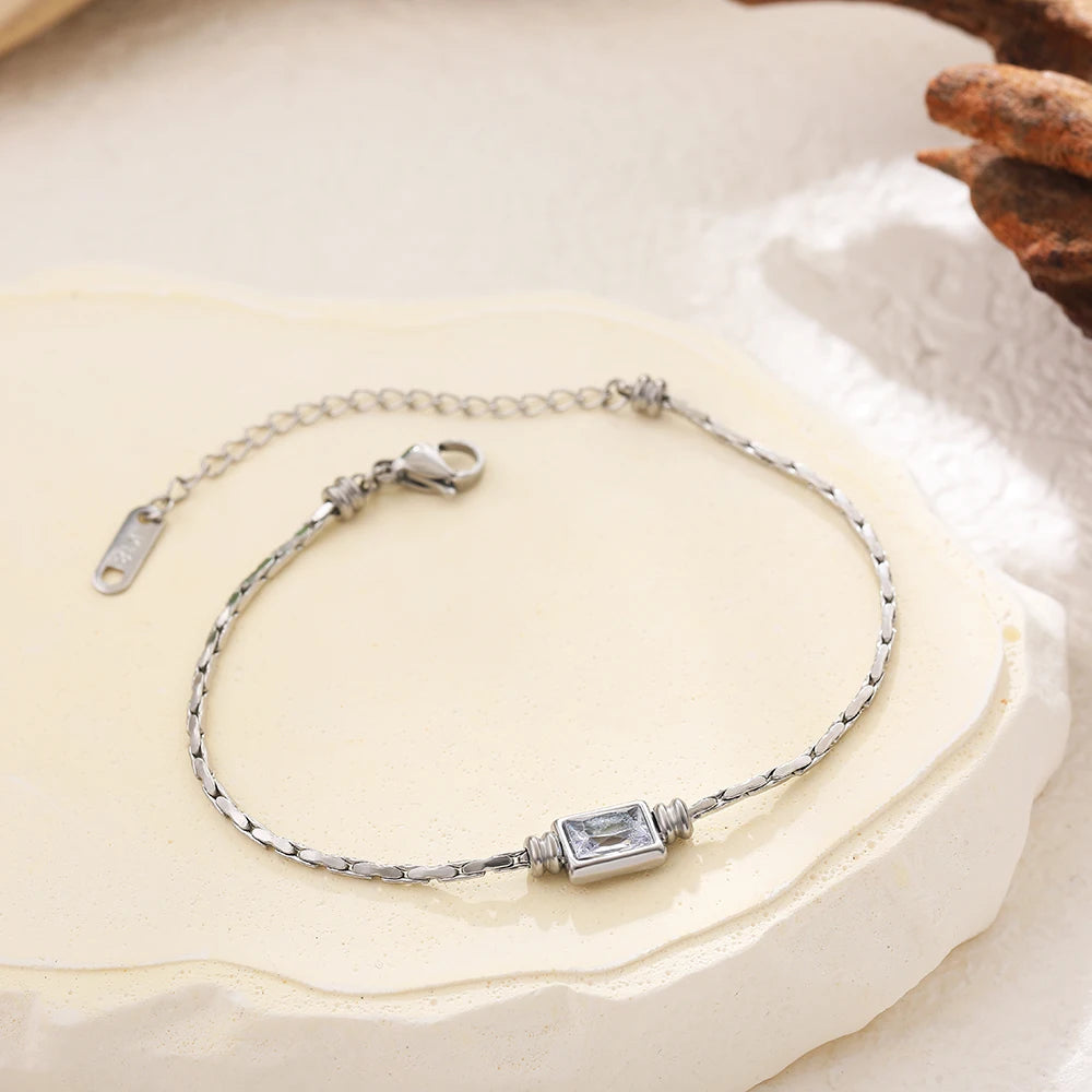 Vintage Square Crystal Bracelet
