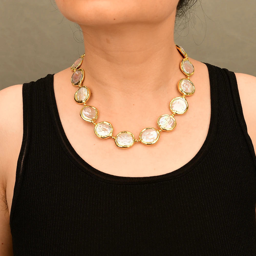 Pearl 18k Gold Necklace