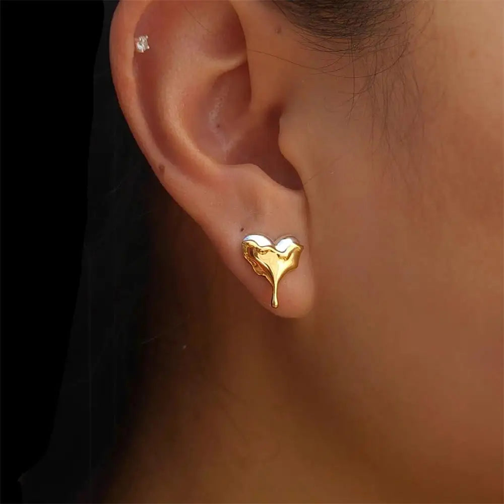 Heart Stud Earrings