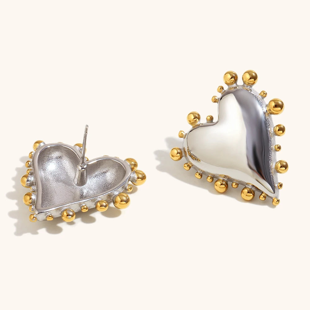 Heart Beaded Earrings