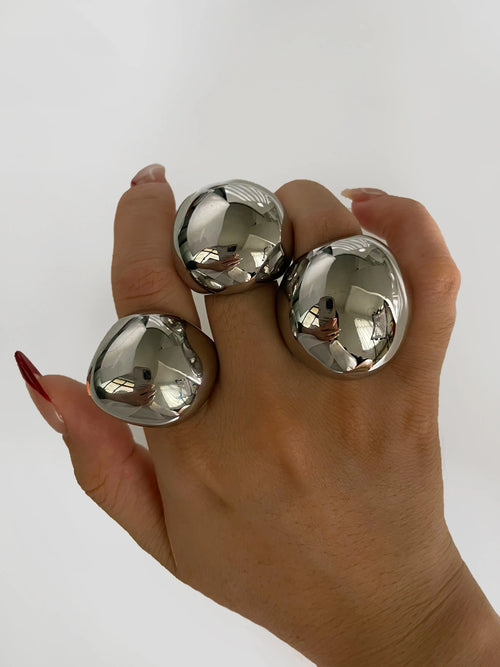 Chunky Silver Rings