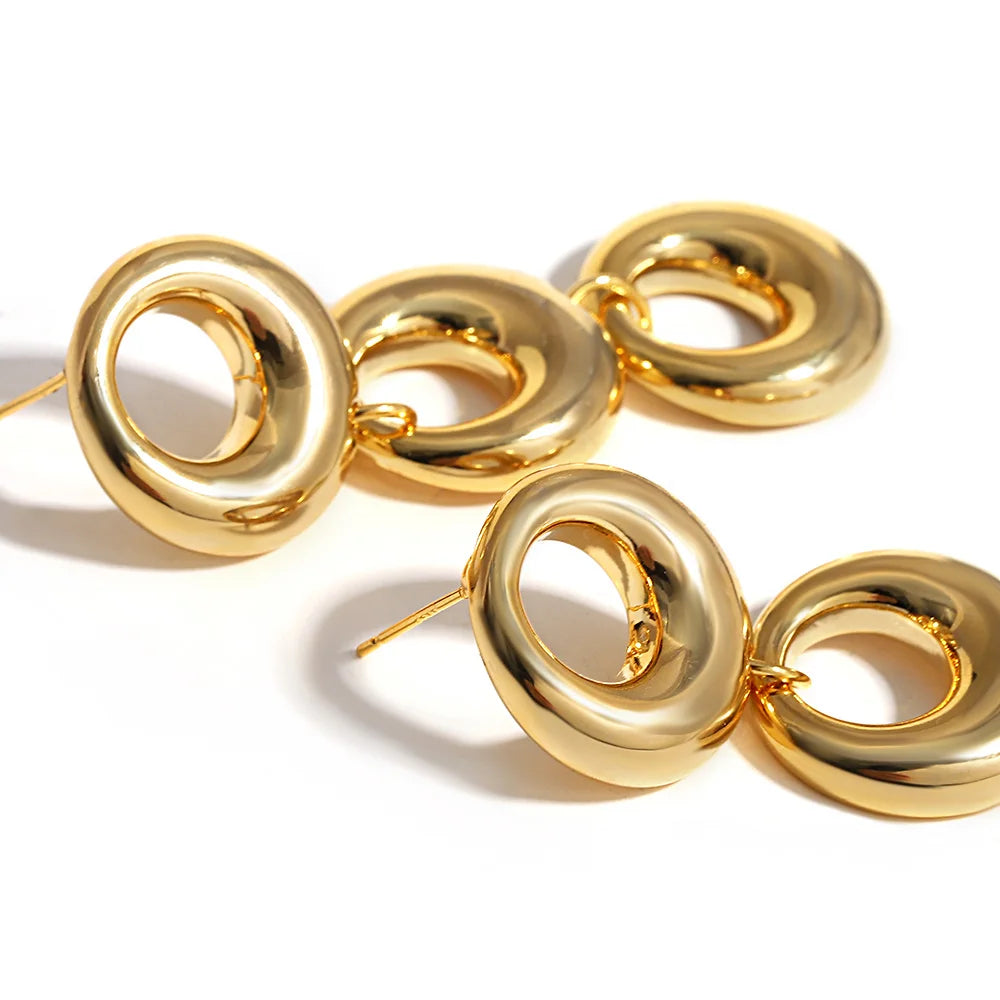 Circle Drop Earrings