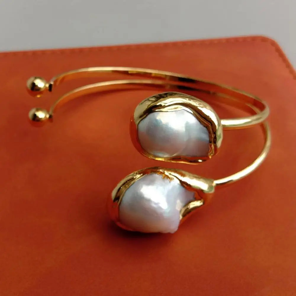 Pearl Gold Plated Bracelet
