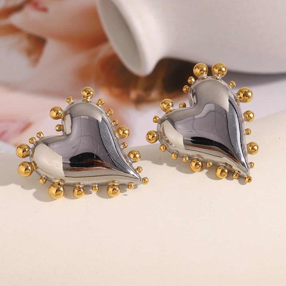 Heart Beaded Earrings
