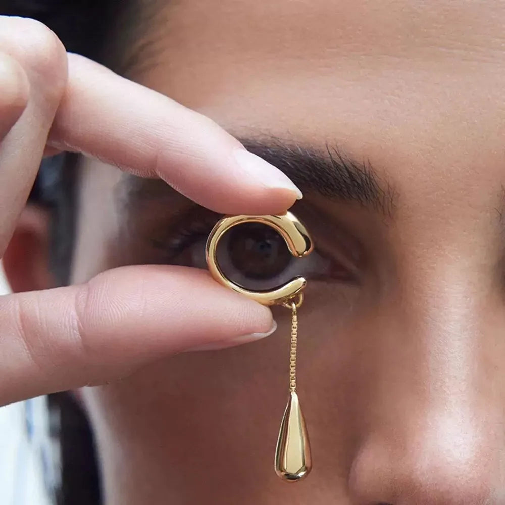 Drop Pendant Ear Cuff