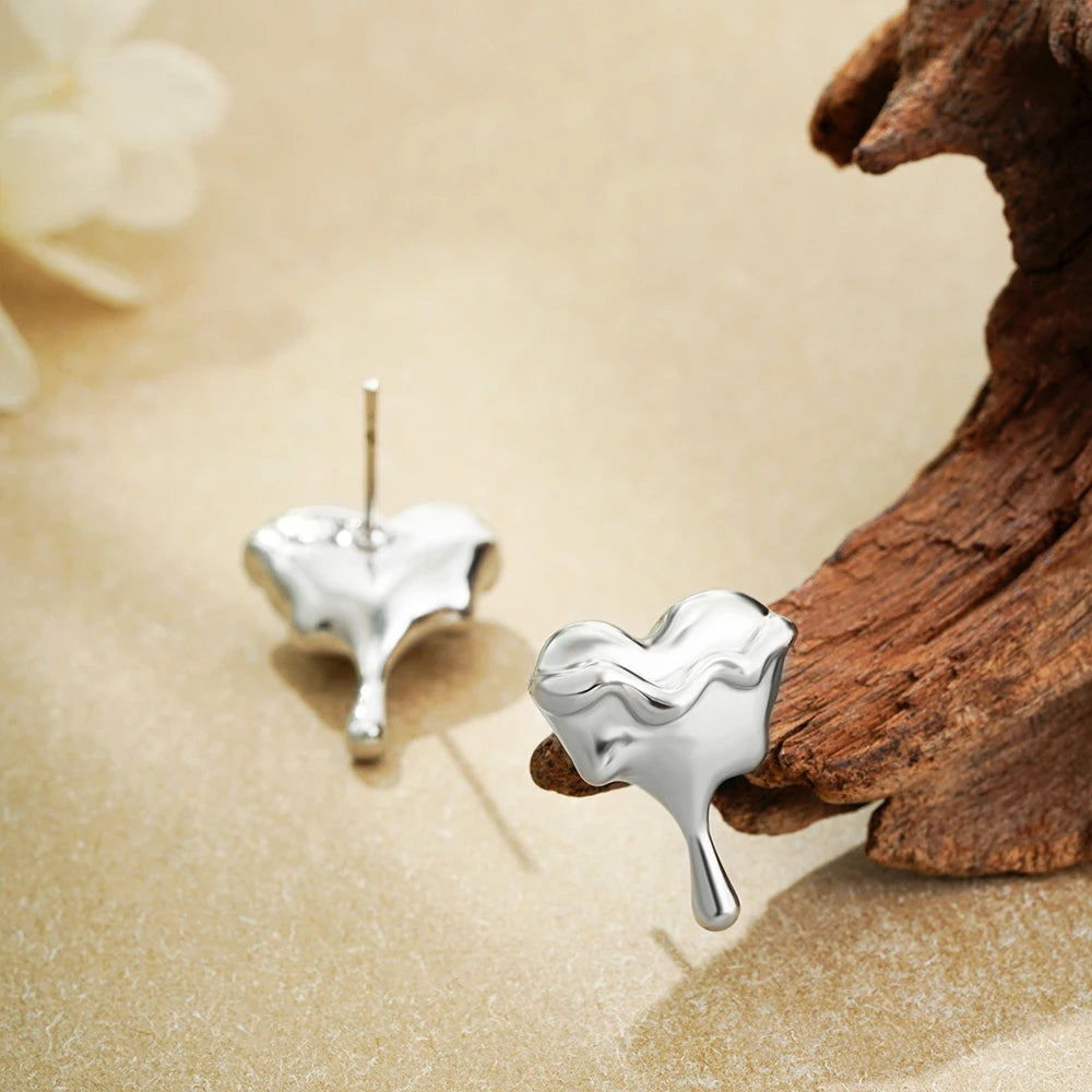 Heart Stud Earrings