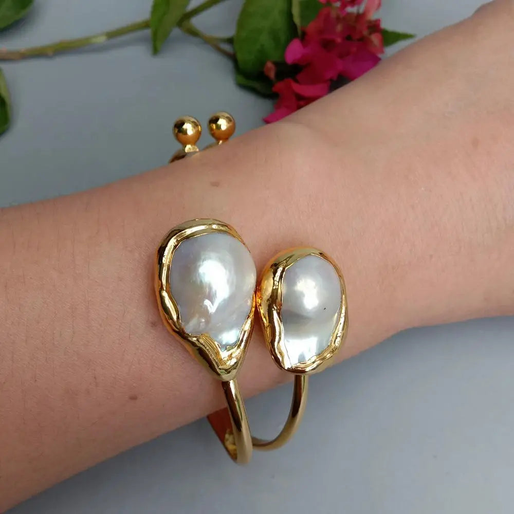Pearl Gold Plated Bracelet