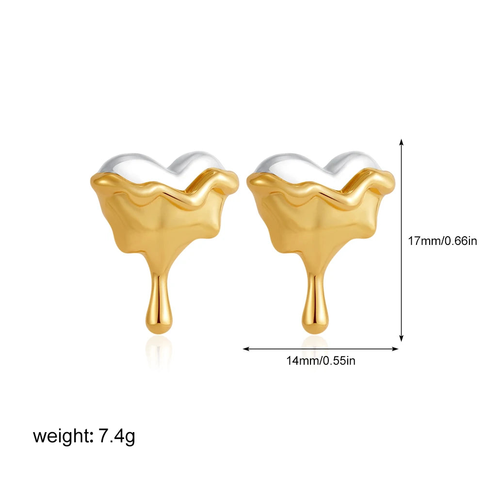 Heart Stud Earrings