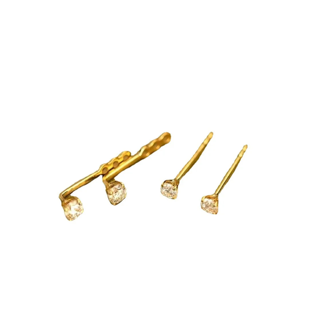 Rhinestone Stud Earrings