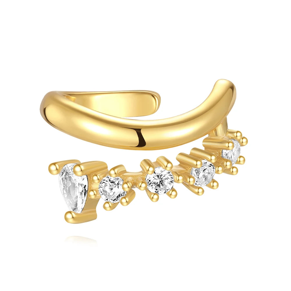 Zircon Double-Layer Ear Cuff