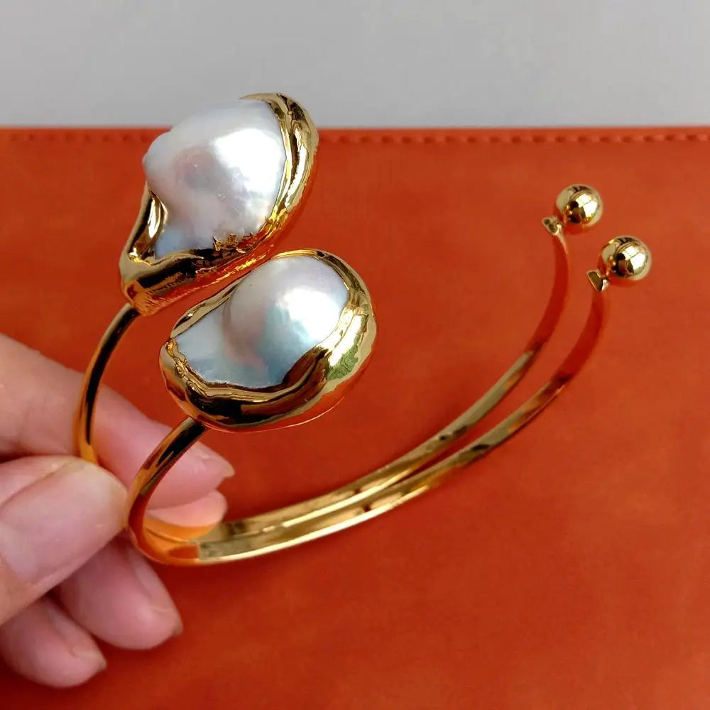 Pearl Gold Plated Bracelet