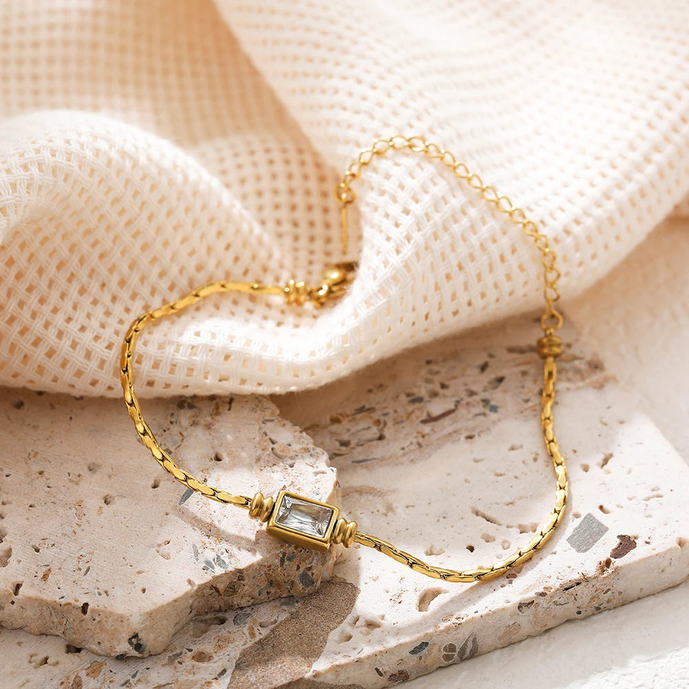 Vintage Square Crystal Bracelet