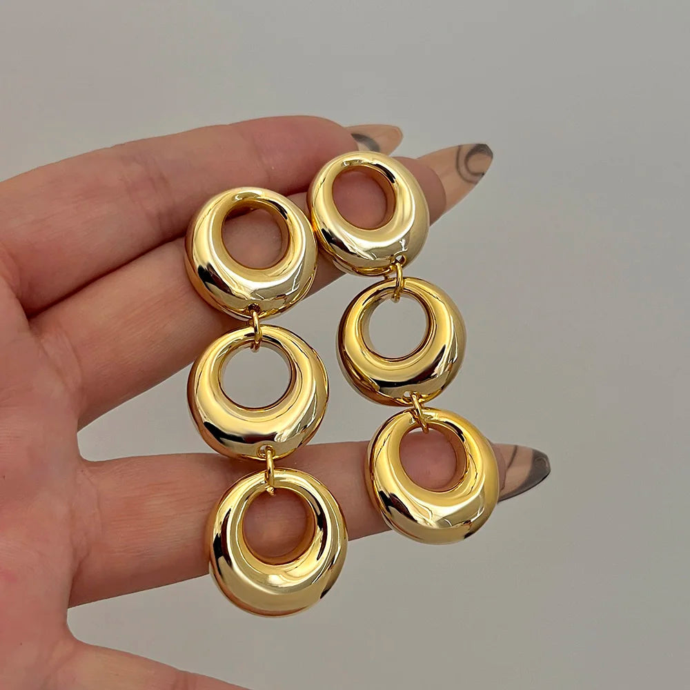 Circle Drop Earrings