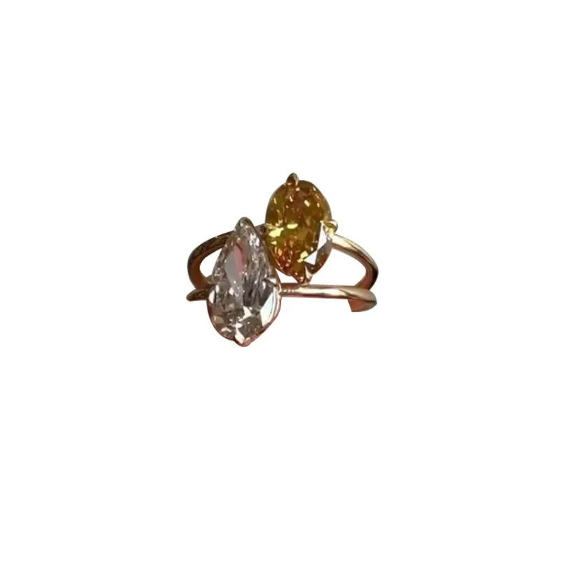 Teardrop Glass Ring
