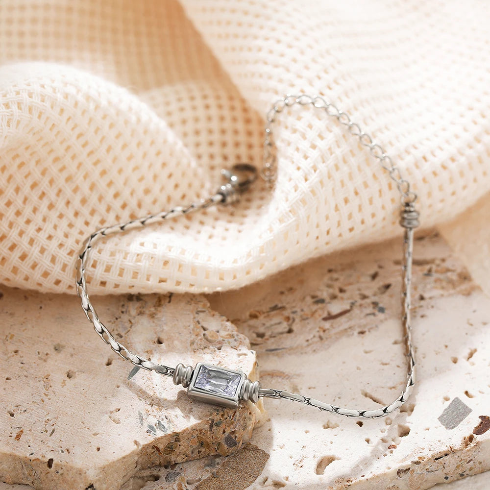 Vintage Square Crystal Bracelet