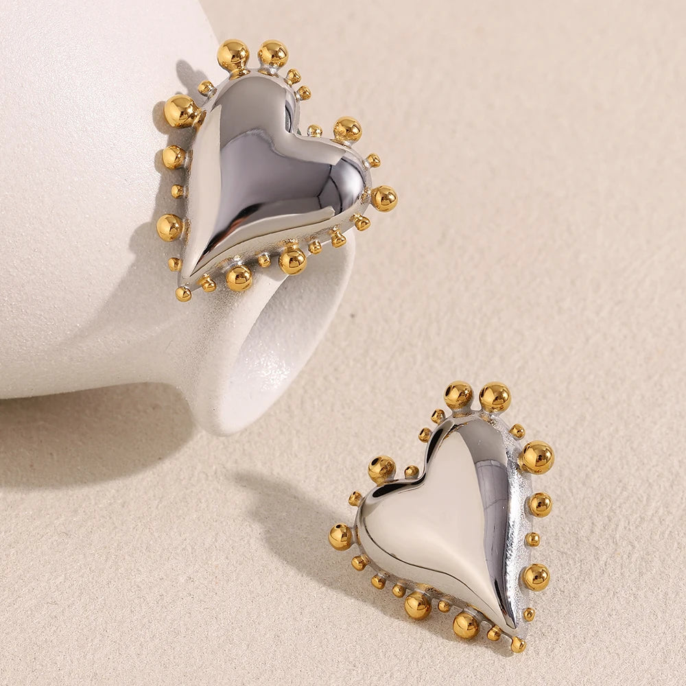 Heart Beaded Earrings