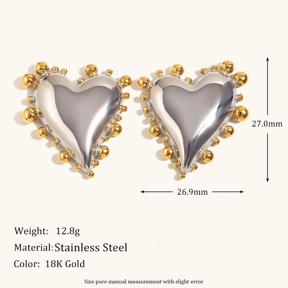 Heart Beaded Earrings